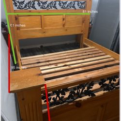 California King Bed Frame $125 Inches OBO