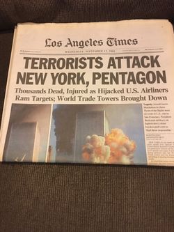 September 12, 2001 LA Times