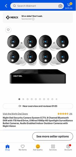 Night Owl Security Camera System- 8 Camera
