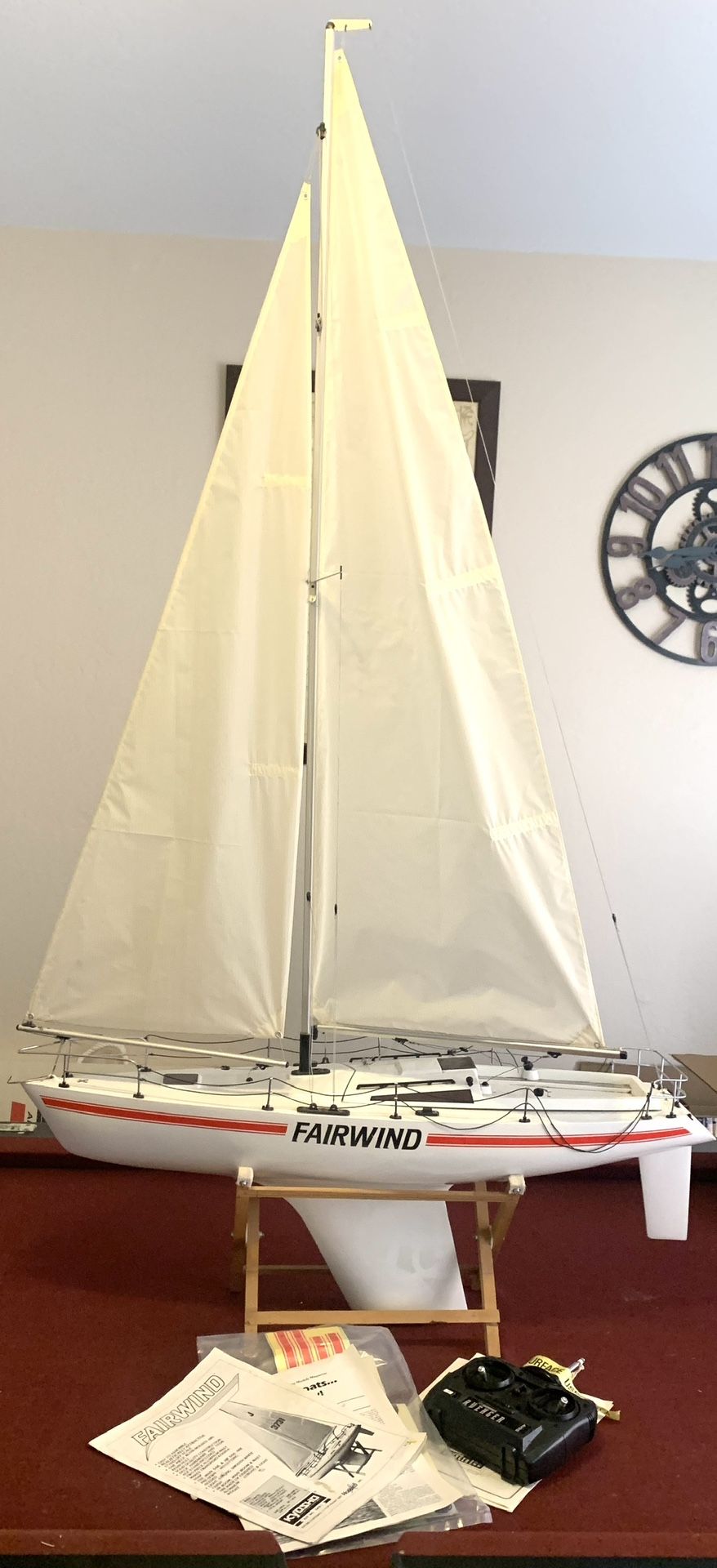 RC Sailboat Kyosho Fairwind RTR With Radio Vintage