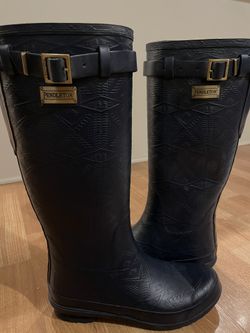 Pendleton Navy Blue Rain Boots Women’s 10