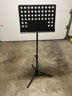 Flanger lightweight Black Music Stand with Tripod Base
