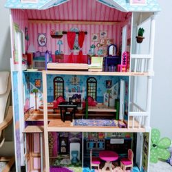 Beautiful Doll House  For Kids With All The Toys