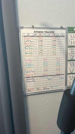 Exercise White Board And Markers