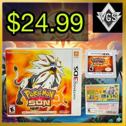 *CIB* Pokémon Sun — Nintendo 3DS (2016)