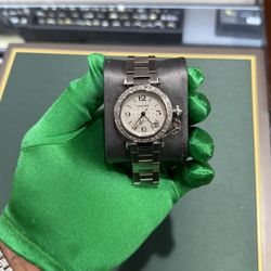 Cartier Pasha factory Diamond bezel with box