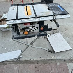 Ryobi Table Saw With Folding Stand.