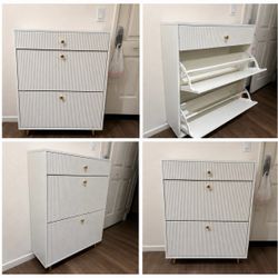 Modern White Shoe Cabinet