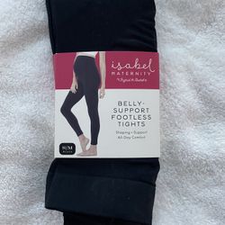 Belly-Support Footless Tights