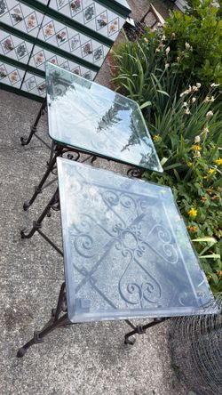 2 Glass Table