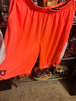 Nike Orange Athletic Basketball Shorts