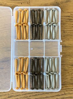 Fishing Lures- 60 piece 1.5 inch Paddle Tail Kit