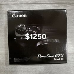Canon Powershot G7x Mark iii 3 Black