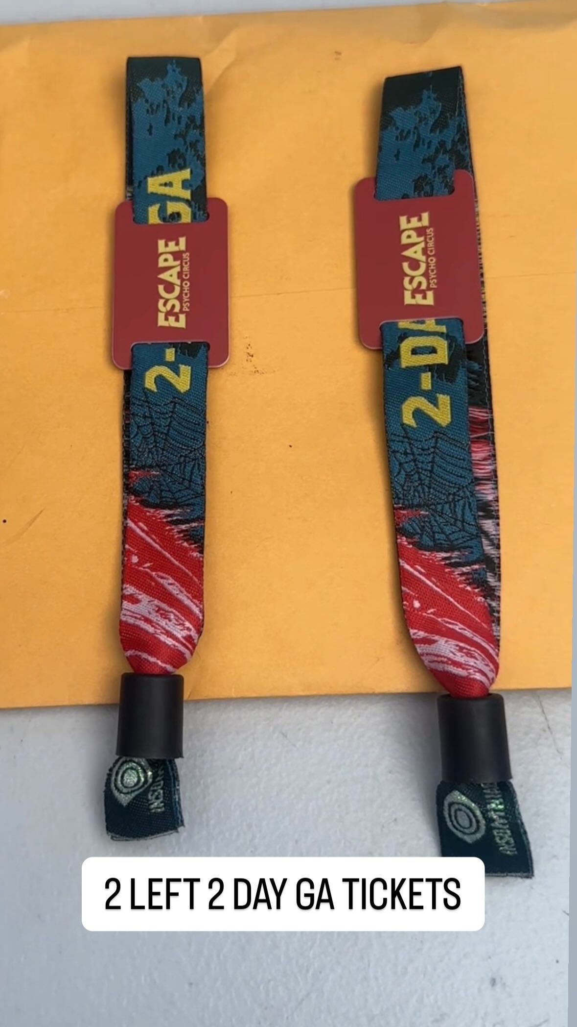 Escape 2 Day Tickets