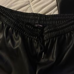 Women’s Faux Leather Blank Pants 