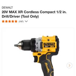 New Brushless XR 1/2” Compact Hammer Drill Tool Only 
