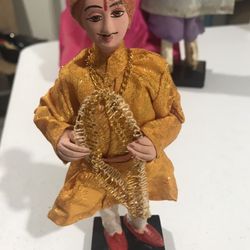 East Indian Vintage Embroidered Doll