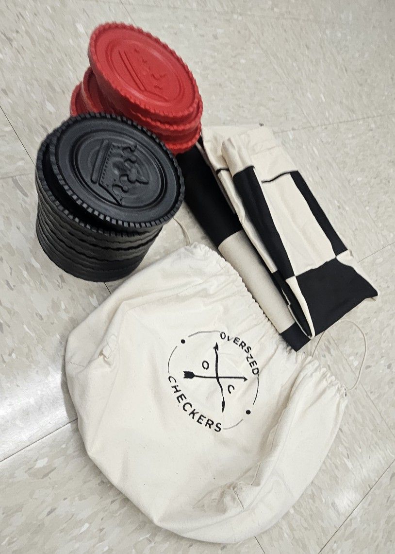 Oversized Checkers Extra Large Game