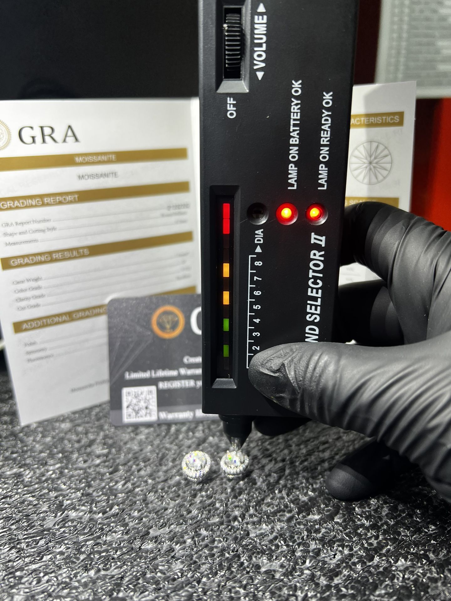 Authentic VVS Moissanite Halo Earrings 