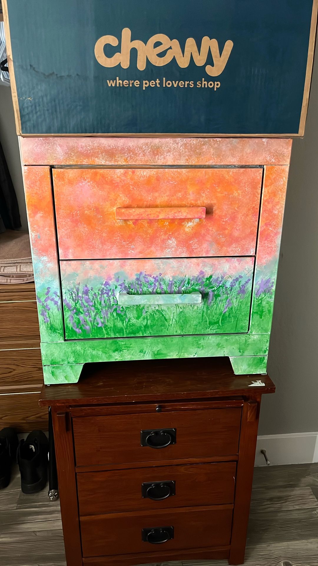 Hand Painted Nightstand