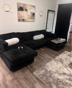 Black sectional