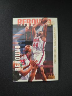 Derrick Coleman Fleer Ultra Rebound King Card