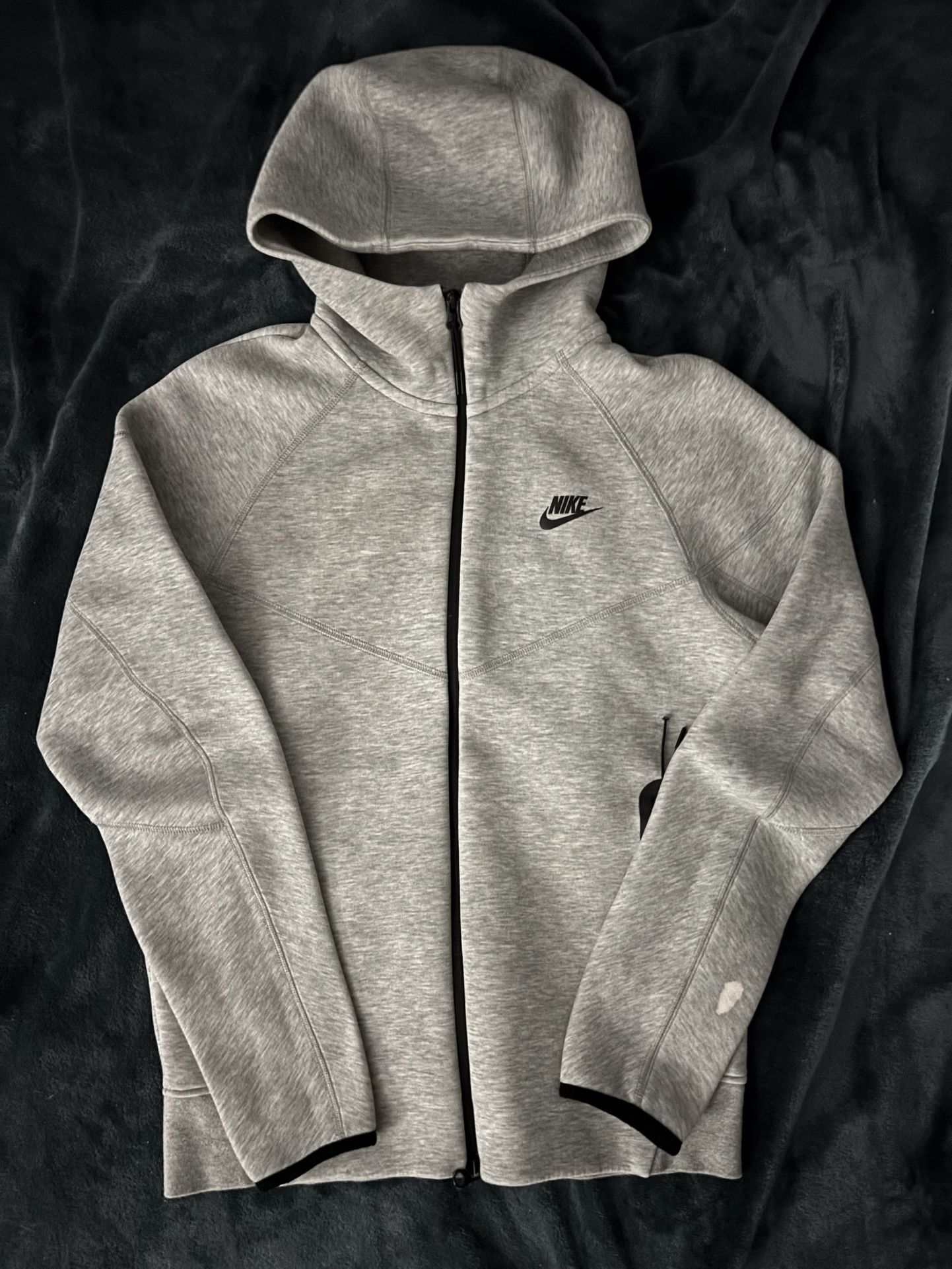 Nike Tech Zip Up Gray Size Small