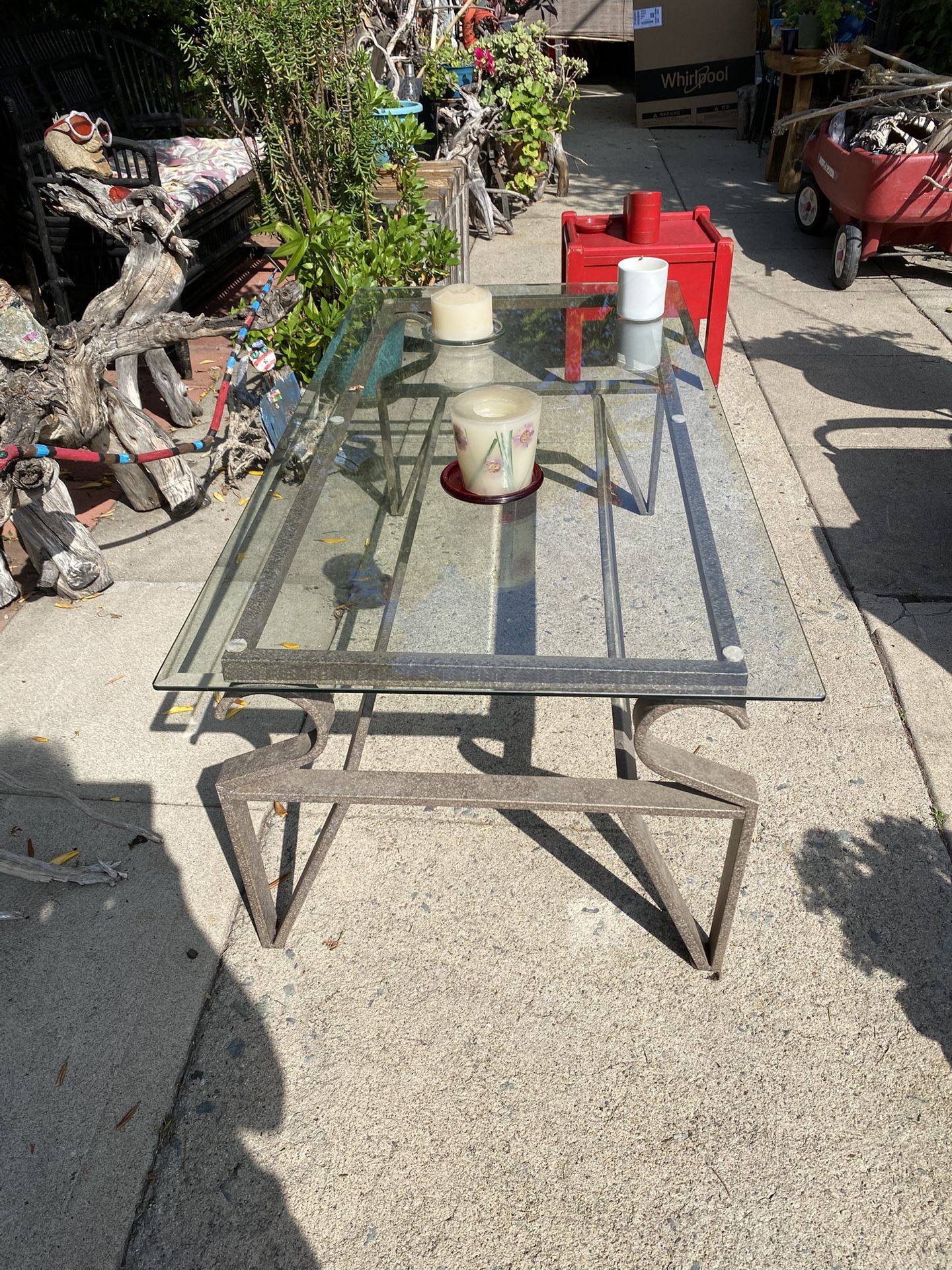 Nice Beveled Glass Coffee Table