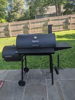 Royal Gourmet CC1830S 30" BBQ Charcoal Grill and Offset Smoker | 811 Square Inch cooking surface, Outdoor for Camping | Black