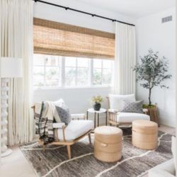 New Coastal Beachy Boho Natural Bamboo Shade Bamboo Blind Indoor or Outdoor Patio, Bamboo, Roll, Porch/Garden/Sunroom Privacy 64x84inches (W×H) 