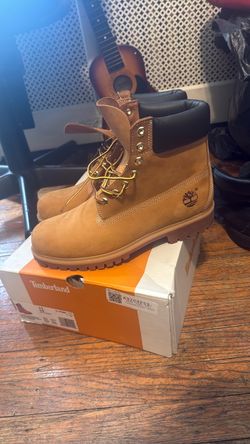 Timberland Premium 6-Inch Waterproof Boots – Wheat Nubuck – Men’s Size 11