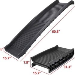 ZENY Bi-Fold Pet Ramp for Dog and Cat Ramp Great for Trunk Back Seat Ladder Step Car SUV