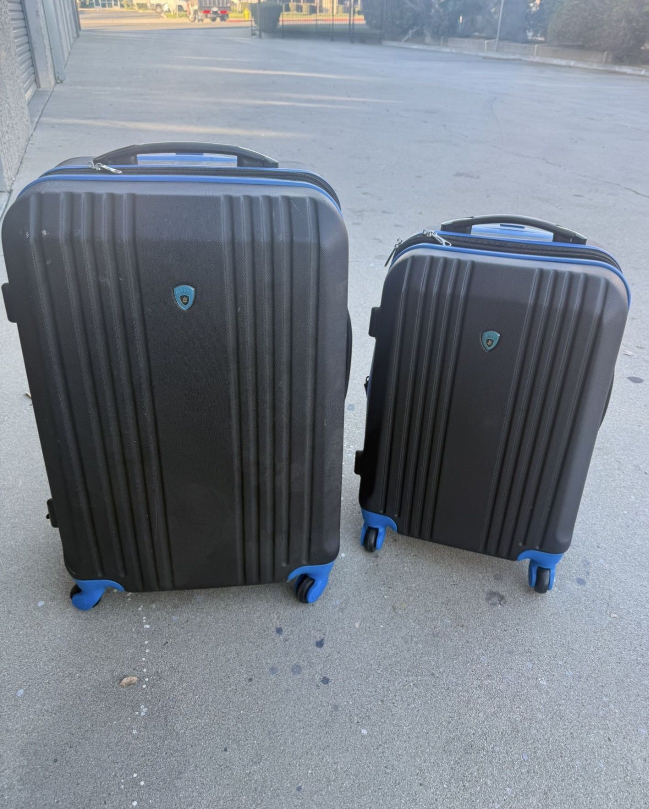 2 Matching Suit Cases - Luggage $20 For Both