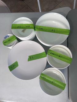 Assorted ceramic and porcelain dishes