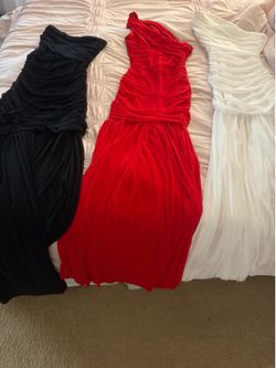 Formal Dress New w/o tag size small $35 each, available colors black, red and white