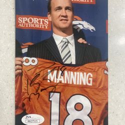 Payton Manning Signed Photo