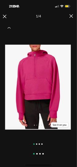NWT size XL berry quarter zip