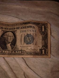 1934 Fancy SN Silver certificate
