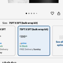 Matte Black Car Wrap 75ft X 5ft 