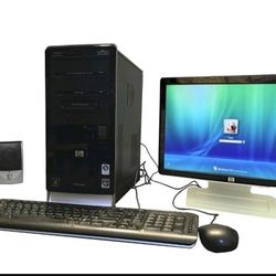 HP Computer & Monitor - HP Pavilion a6228x with Windows Vista Home Premium - Vintage System 