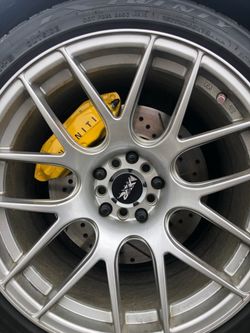 350z and 370z Big Brake 4 Piston Calipers
