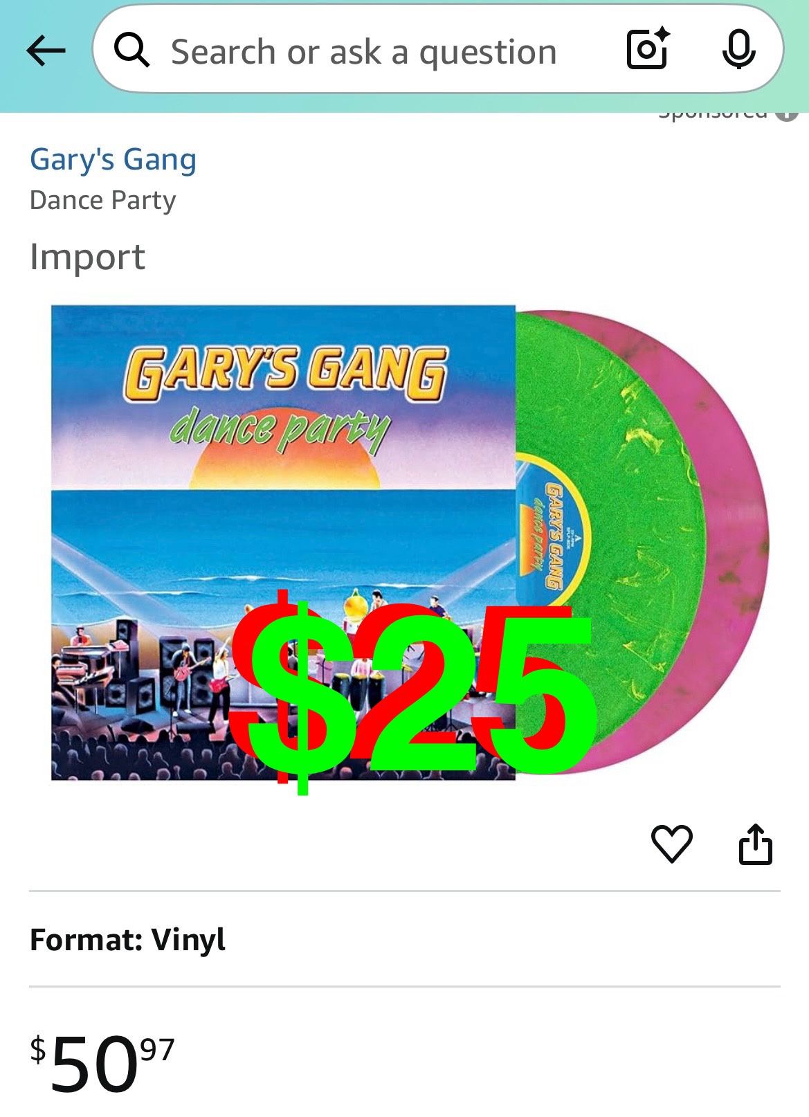 Gary's Gang - Dance Party Import