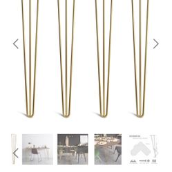 Gold Hairpin Legs • Brand New