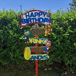 Mario Party Decorations Banner 