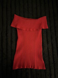 Bebe off the shoulder red shirt from 2000s