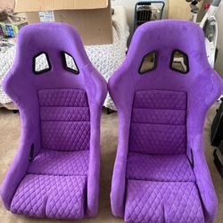 Purple Bucket Seats 