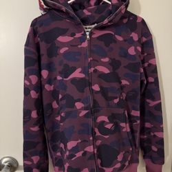 Purple Bathing Ape Bape Hoodie Size M (NOT FREE SEND OFFERS)