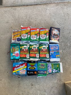 Football/baseball cards each package
