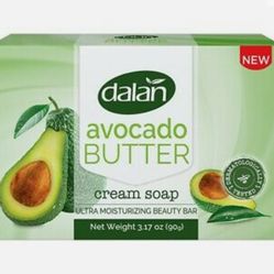 ( Pack Of 6) 3 Pack Dalan Avocado Butter Cream Bar Soap (18 Count).

