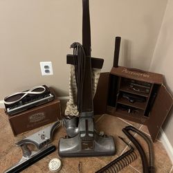 Vintage 1970s Kirby 1-CR Vacuum With Original Attachments (Working)